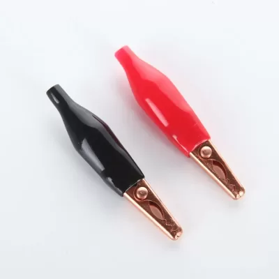 Red and Black ALLIGATOR TERMINAL Pair (Big Size)