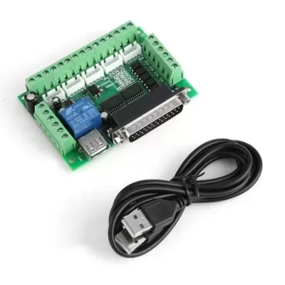 MACH3 5 Axis CNC Breakout Board For Stepper Motor Driver (Green)