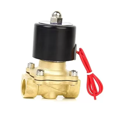 AC 220V 3/4 Inch Brass Electric Solenoid Valve Water Air Fuels Normal Close 2W-200-20