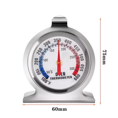 Stainless Steel Oven Thermometer, Silver 50-300℃(200-600°F)