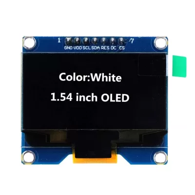 1.54 inch OLED Screen White color 128X64 SPI Interface