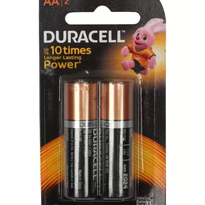 AA Duracell alkaline Battery 2pcs