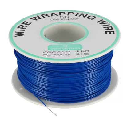 1m Blue Wire 0.5 mm