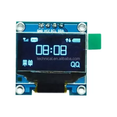 0.96 inch OLED Screen with I2C IIC Interface (Blue)