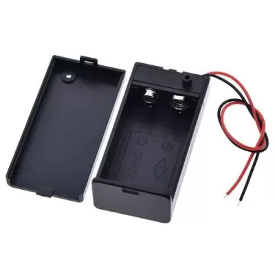 9V Battery Storage Case Holder With ON/OFF Switch