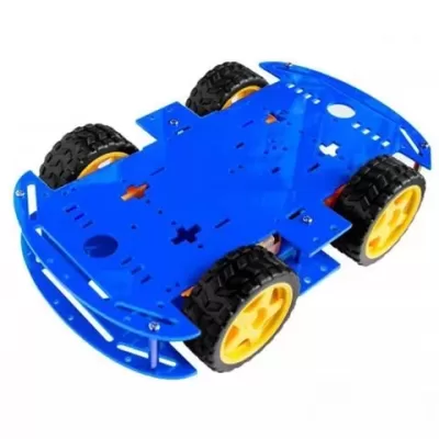 4wd Robot Car Body Blue