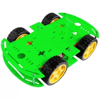 4wd Robot Car Body Green