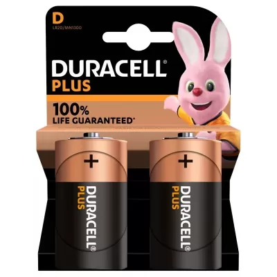 D Duracell Alkaline Battery 2pcs