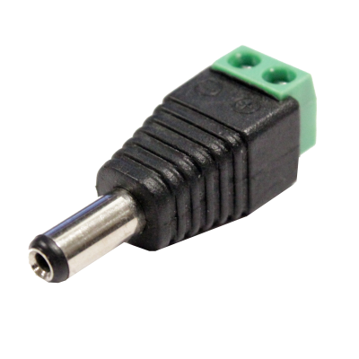 MALE DC POWER ADAPTER – 2.5MM PLUG TO SCREW TERMINAL