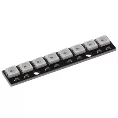 8 X WS2812 5050 RGB full-color LED Module – Black Board