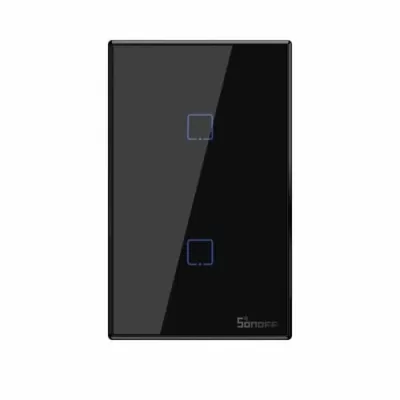 Sonoff Wi-Fi Smart Wall Magic 2 Switches Black