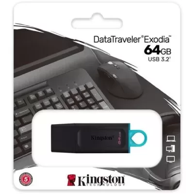 Kingston DataTraveler Exodia 64GB USB 3.2 Flash memory