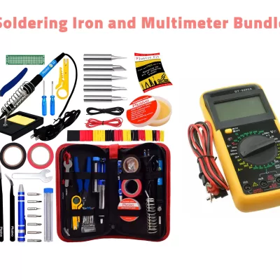 60w Soldering Iron kit + DT-9205A Digital Multimeter Bundle