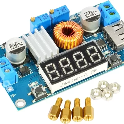 XL4015 5A High power 75W Constant Voltage and Current DC-DC adjustable step down Buck module + LED With Two Switch