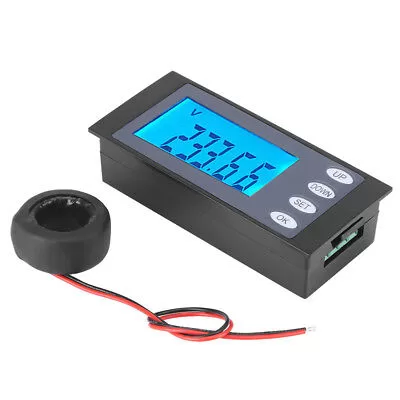 PZEM-006 AC80-260V 100A LCD Digital Power Meter Kwh Time Watt Voltmeter A mmeter with Coil Ct