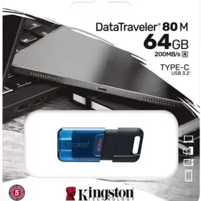 Kingston DataTraveler 80 64GB USB3.2 Type-C Flash Drive memory