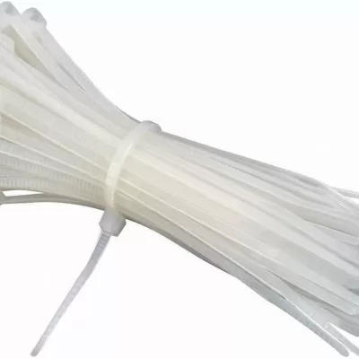 Self-locking Nylon Cable Ties 10cm 100pcs – WHITE