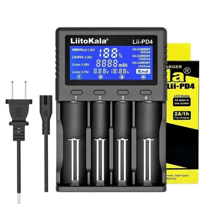 LiitoKala Lii-PD4 Smart Universal LCD Fast Charger Lithium Battery and Ni-MH
