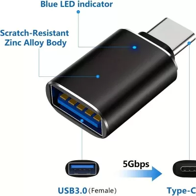Type C Male To USB 3.0 OTG Adapter