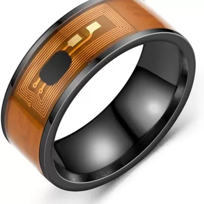 NFC Smart Ring – Black Brown – size 10
