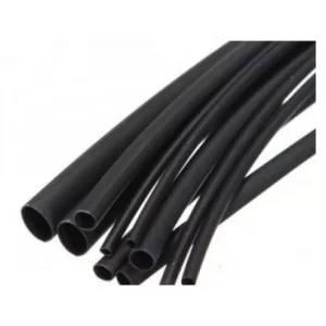 5mm HEAT SHRINK TUBE WIRE BLACK 1m