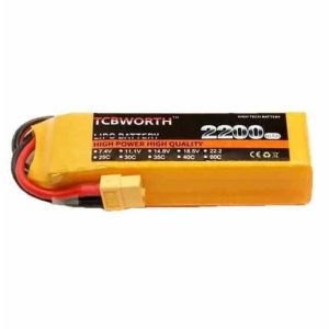TCBWORTH Lipo Battery 3s 11.1v - 2200mAh 60C XT60