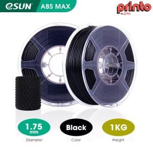 eSUN eABS-Max (Fire Resistant UL94-V0) 1.75mm 3D Filament 1KG Black