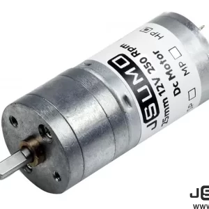 JSUMO DC Gearhead Motor 25mm 12V 250 RPM HP