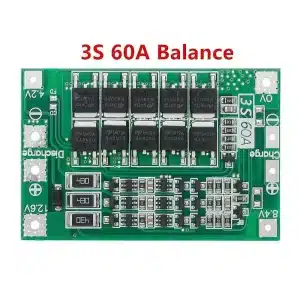 3S 60A 11.1V Lithium Battery BMS Charger Protection Board For Drill Motor 11.1V 12.6V Balanced version