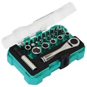 Pro'skit 27pcs 1/4" Drive Socket & Screwdriver Set SD-2318M