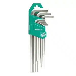 Pro'skit 9Pcs Long Arm Hex Key Set(1.5,2,2.5,3,4,5,6,8,10mm) HW-129
