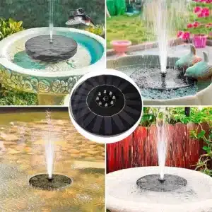 Mini Solar Water Fountain Pool Waterfall for Outdoor Garden Decoration