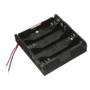 4AA Batteries Storage Box Holder