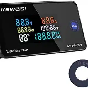 KWS-AC300 Digital AC Voltmeter Wattmeter Power Current Energy Ammeter Temperature Humidity Meter Voltage Tester 0-100A With Split Core CT