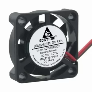 2507S 12V Mini Cooling Fan Cooler 25x25x7mm