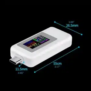 KWS-1902C Color Display USB Type-C Tester 0-5A 4-30V Digital Connector Power Bank Charger Socket Plug Tester