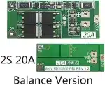 2S 20A 7.4V Lithium Battery BMS Protection Board Standard Balance Version