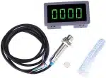 High Precision Digital Tachometer 0.56" 4 LED DC 8-24V Speed tester