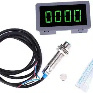High Precision Digital Tachometer 0.56" 4 LED DC 8-24V Speed tester