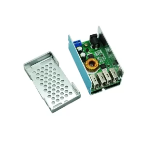 DC-DC Step Down Buck Converter 9V 12V 24V 36V To 5V 5A 4 USB Output with Aluminum Shell For Phones