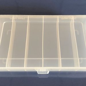 plastic box 6 compartment 21*12*3