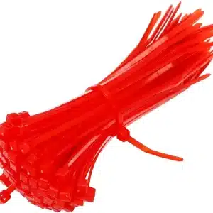 Self-locking Nylon Cable Ties 10cm 100pcs - RED