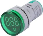 AC20- 500V Mini LED Digital Display Voltmeter 22mm AD16-22DSV