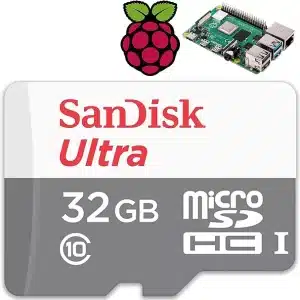 SanDisk 32GB class-10 microSD card comes pre-installed with the â€˜NOOBSâ€™ operating system installer