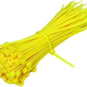 Self-locking Nylon Cable Ties 10cm 100pcs - YELLOW