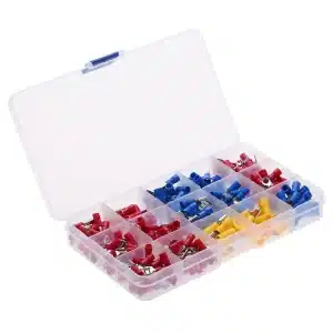 280pcs Cable Lugs Assortment Kit Wire Flat Female and Male Insulated Electric Wire Cable Connectors Crimp Terminals Set Kit
