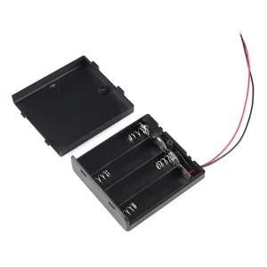 4AA Battery Storage Box Case with Switch