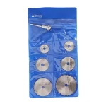 Mini HSS Circular Saw Blade Rotary Tool Discs with Mandrel Rod 6mm 22/25/32/35/44/50*0.8*6.35mm