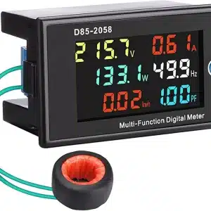 D69-2058 6 in 1 AC Monitor AC Digital Voltage and Current Power Frequency Factor Electricity Meter Multi-Function Power Monitor