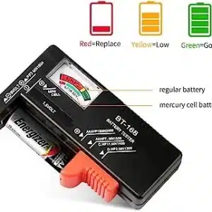 BT-168 Battery Tester Indicator 9V/1.5V/AA/AAA Button Cell